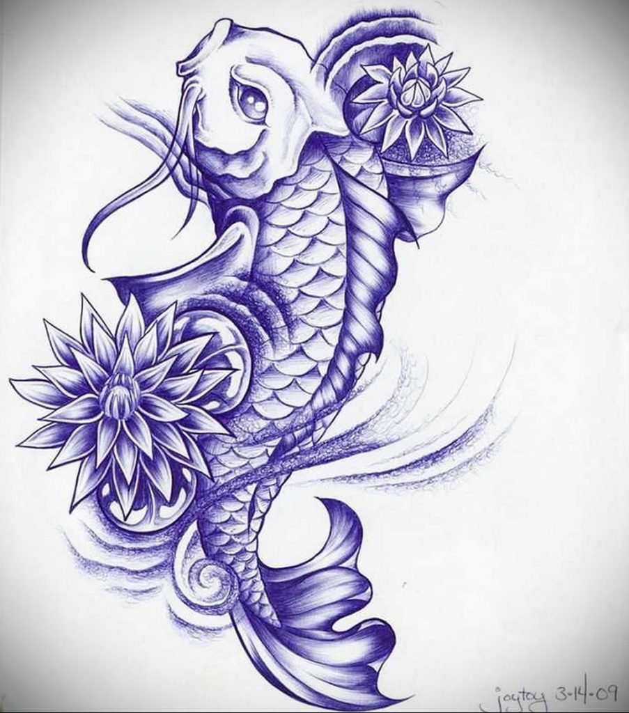 Китайские рыбы тату