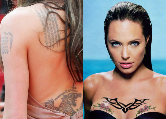 Татуировки знаменитостей женщин на животе